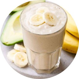 อะโวคาโด้+กล้วยปั่นนมสด Avocado+ Banana Smoothie