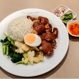ข้าวคากิตุ๋นพะโล้+ไข่