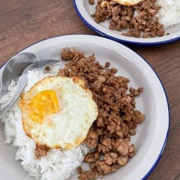 Minced Pork With Garlic On Rice