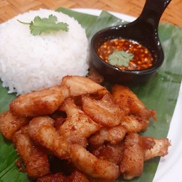 ข้าวหมูแดดเดียว