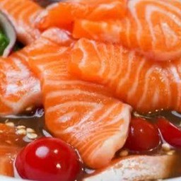 ยําปลาแซลมอนปลาร้า