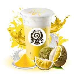 นมทุเรียนเย็น แก้ว 22 oz.
