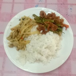 ข้าวราด 2 อย่าง