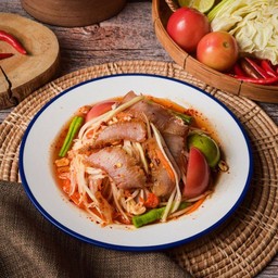 ตำคอหมูย่าง