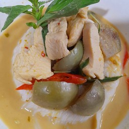 แกงเขียวหวาน+ข้าวสวย 2 ที่