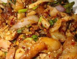ลาบไก่ย่าง แบบอีสาน