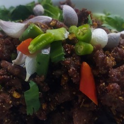 ก้อยคั่วเนื้อสุก