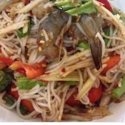 ตำซั่ว-กุ้งสด