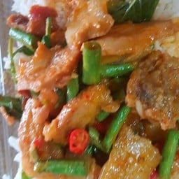 ผัดพริกแกงถั่ว(กับข้าว)