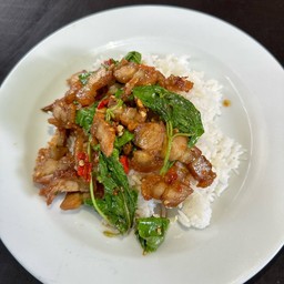 ข้าวราดหมูกรอบ