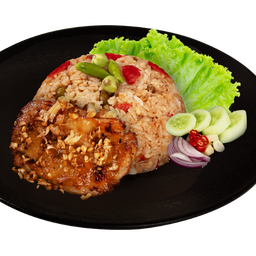 BX29 ข้าวคลุกน้ำพริกกะปิไก่ย่างกระเทียม