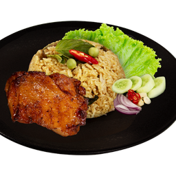 BX17 ข้าวผัดแกงเขียวหวานไก่ย่างดั่งเดิม