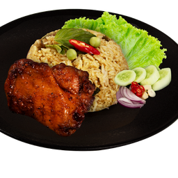 BX37 ข้าวผัดแกงเขียวหวานไก่ย่างหมาล่า