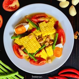 ตำข้าวโพดไข่เค็ม