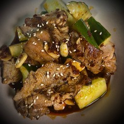 ยำจีน - หมูย่าง