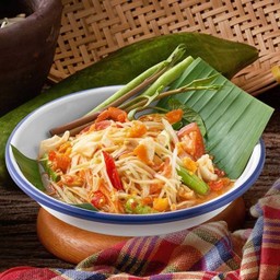 ส้มตำไทยไข่เค็ม