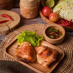 ไก่อบสมุนไพร (สะโพก)