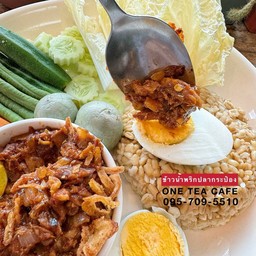 ข้าวโอ๊ตกับน้ำพริกปลากระป๋อง