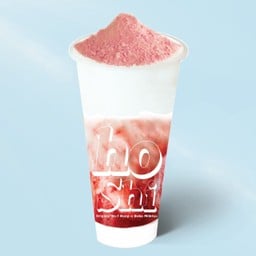 สตอเบอรี่นมสดปั่นและชีสและแครกเกอร์สตอเบอรี่