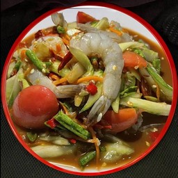 ตำแตงกุ้งสด