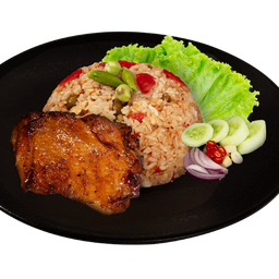 BX19 ข้าวคลุกน้ำพริกกะปิไก่ย่างดั่งเดิม