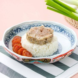 ข้าวหมูสับปลาเค็มกุนเชียง