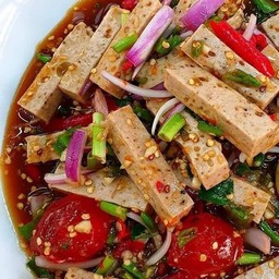 [เซตสุดฮิต] ยำไก่ยอ + โรตีเนยนม