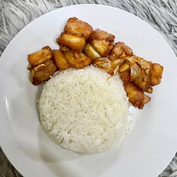 ข้าวหมู 3 ชั้นทอด