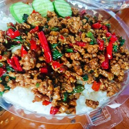 กระเพราหมูสับพิเศษ