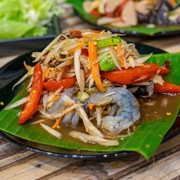 ตำกุ้งสด