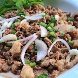 ลาบเนื้อสุกไม่ขม