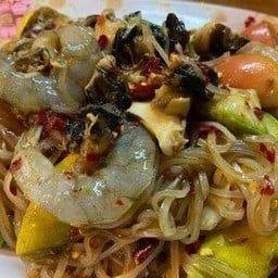 ตำป่าเส้นเล็กกุ้งสด