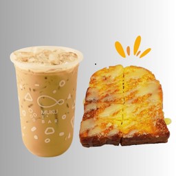 ชานมไต้หวัน + ขนมปังปิ้ง