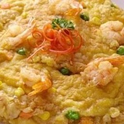ข้าวไข่เจียวกุ้งสับ