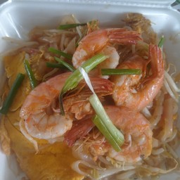 ผัดไทยกุ้งสด