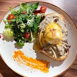 Creamy Truffle Mushrooms on Toast