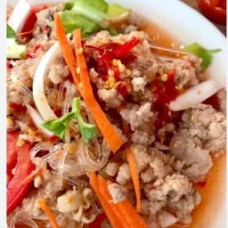 ยำวุ้นเส้นหมูสับ