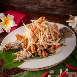 ส้มตำปลากระพง