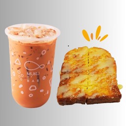 ชาไทย + ขนมปังปิ้ง