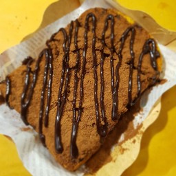 ปังหนานุ่ม  ปิ้ง เนย + น้ำตาล + ไมโล + ช็อคโกแลต