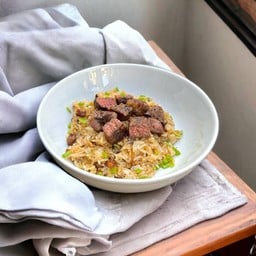 ข้าวผัดมันเนื้อออสเตรเลีย