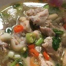 ข้าวสวย +ต้มเล้งเอ็นไก่