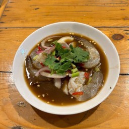 ยำกุ้งสด-กุ้งสุก
