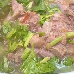 ต้มเล้งหมูสด+ตับหมูสด