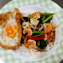 ข้าวคะน้าทะเล