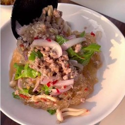 ยำวุ้นเส้น+หมูสัพ