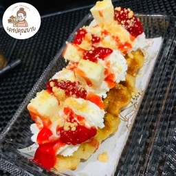 ขายดี!ครอฟเฟิลสตรอเบอรี่เกาหลีชีสเค้ก