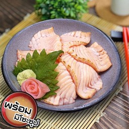 ข้าวหน้าแซลมอนเผา