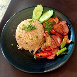 ข้าวผัด+เนื้อแดง