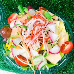 สลัดผักผลไม้ปูอัด